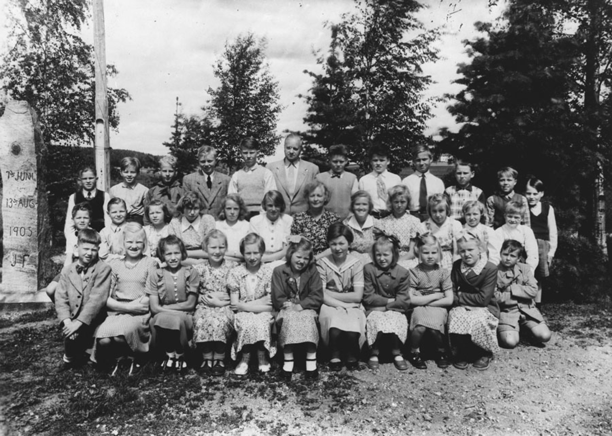 Elever ved Bjerke skole i Kråkstad