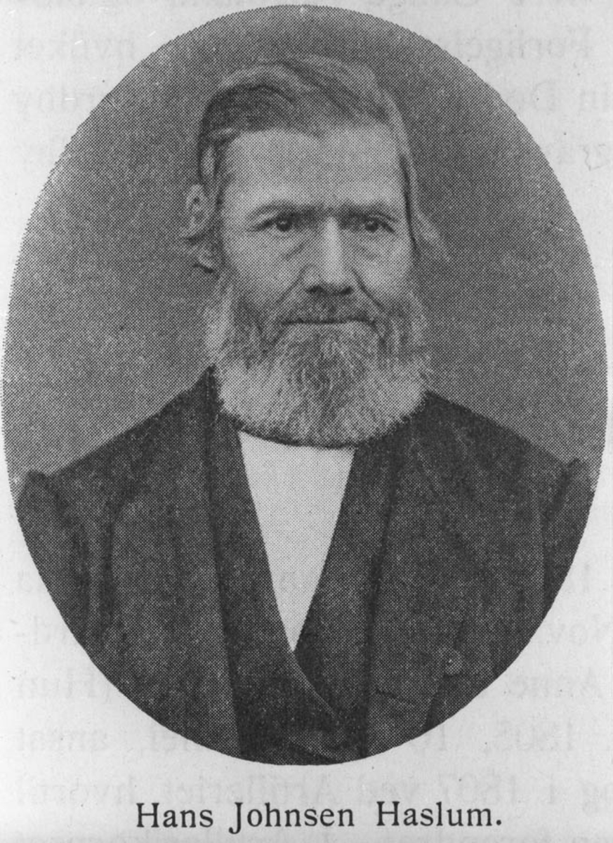 Første ordfører i Ås 1837. Hans Johnsen Haslum