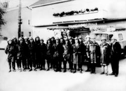 Mannskapet ved Jessheim Brannstasjon.