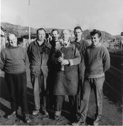 Ansatte i A.Lønseth A/S..Bildet er fra området Exportbrygga,