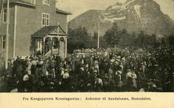 Fra Kroningsreisen i 1906..Ankomst til Åndalsnes.