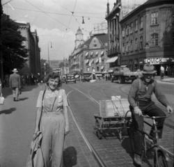 Slottet i bakgrunnen.