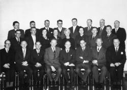 Furnes kommunstyre 1960-1963. Første rad fra venstre er Rolf
