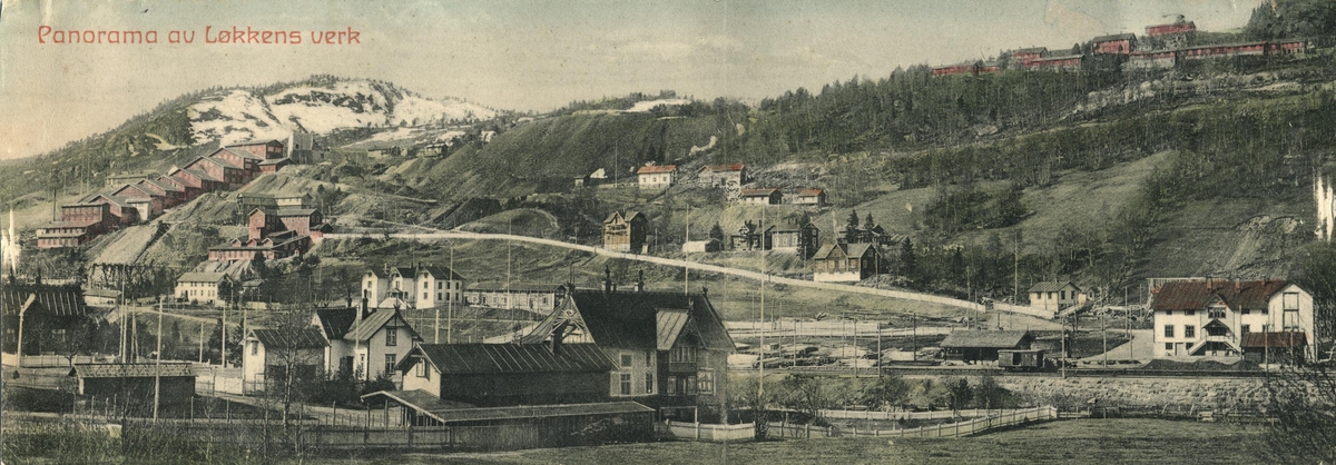 Panoramabilde av Løkken Verk. Tatt mot sørvest.