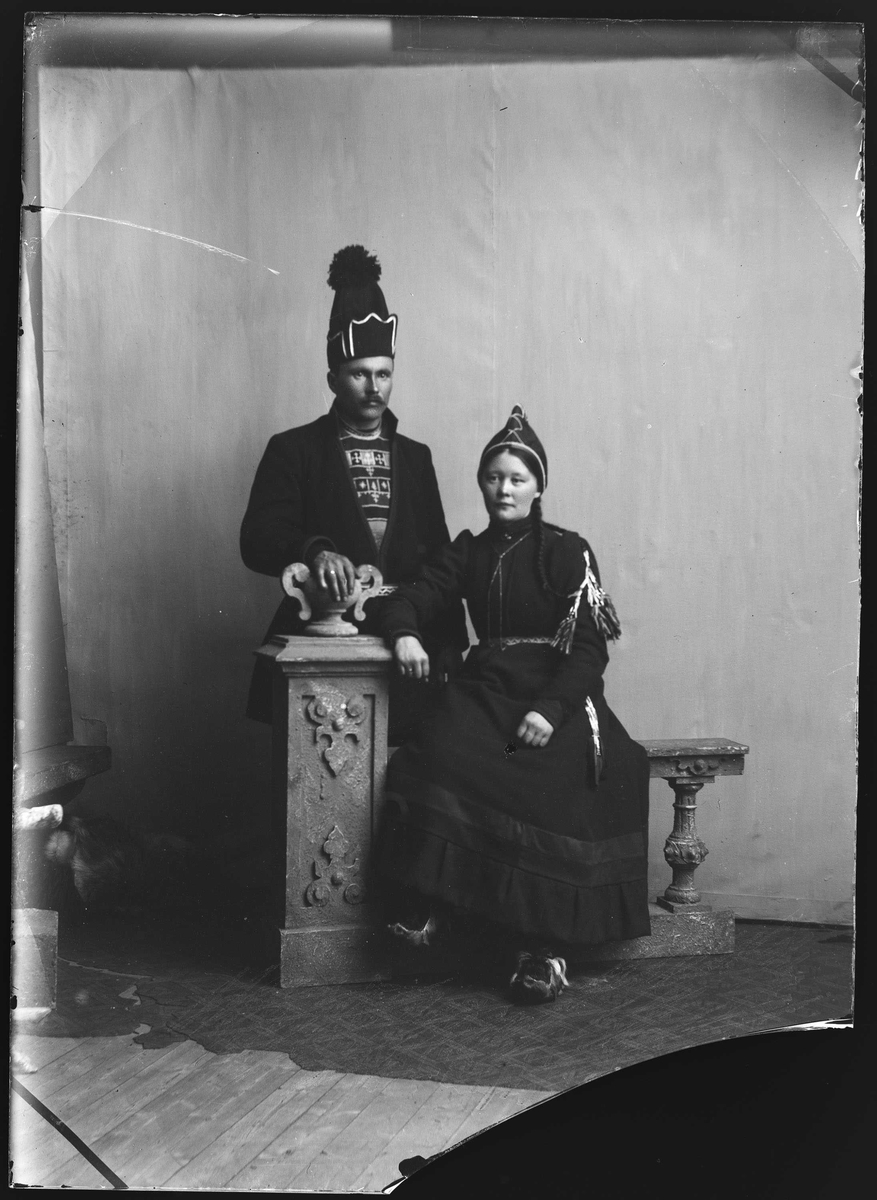 Portrett av samisk par