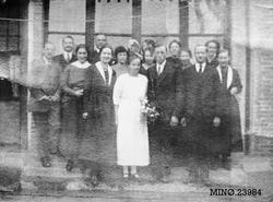 Bryllupet til Olga Sæther og John Narbuvoll (giftet seg i Ki