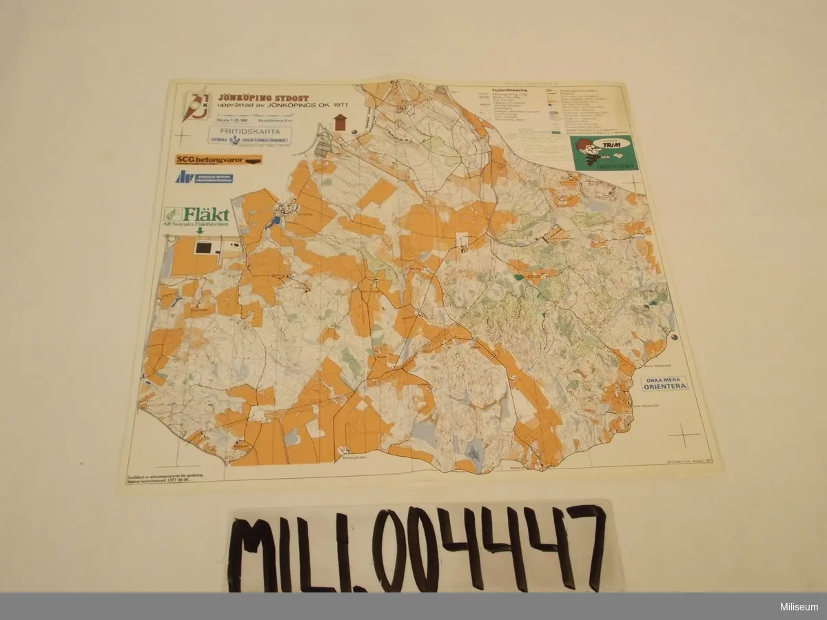Karta, kartkort Jönköping Sydost, 1:20000, 6 st.