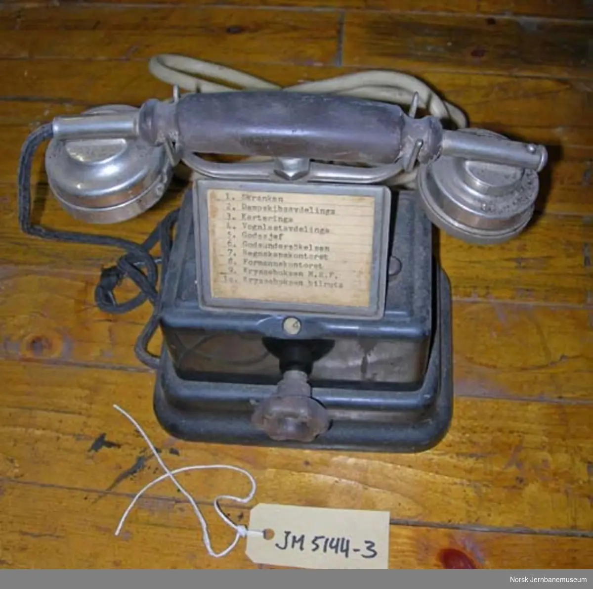 Bordtelefoner med linjebryter - induktortelefoner