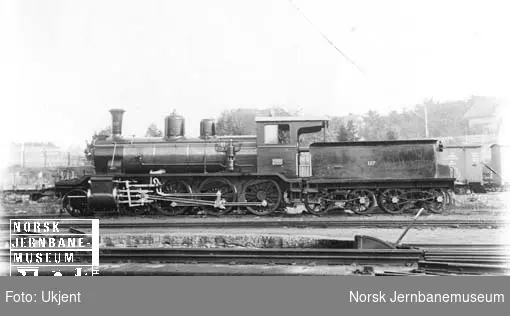 Ofotbanens damplokomotiv type 18a nr. 157 ved levering