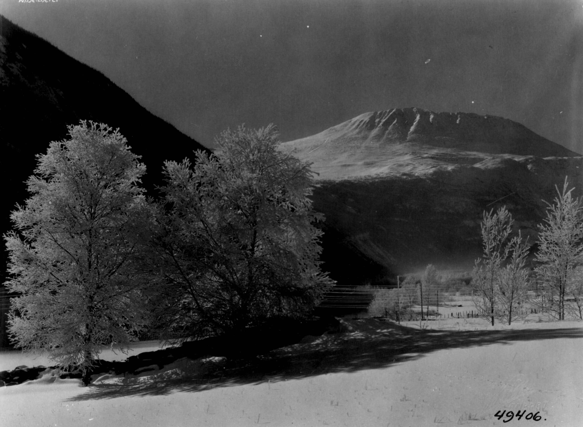 Vinter, sno, Gaustatoppen, Vestfjorddalen.