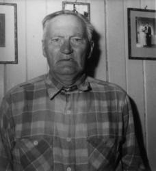 Portrett av Ole Amundsen (1879-1958) - anleggs- og gruvearbe