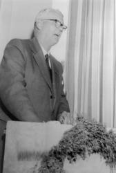 Portrett av viceheradshøvding Uno Dahl på samemøte i Enare, 