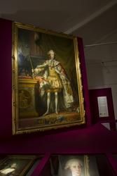 Portrett av Christian VII i salvingsdrakt. Malt av Peder Als