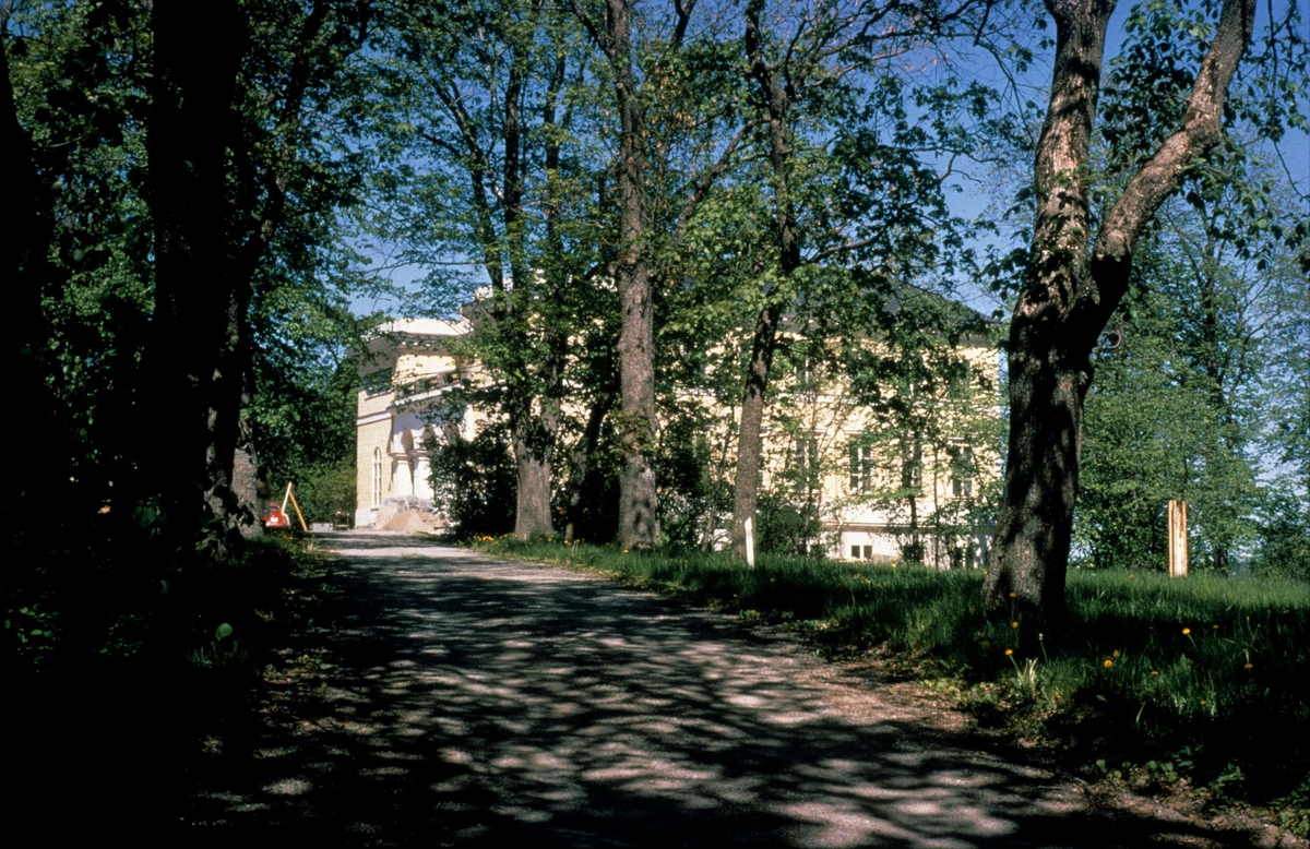 Huvudbyggnaden på Aske gård, Håtuna socken, Uppland 1970 ...