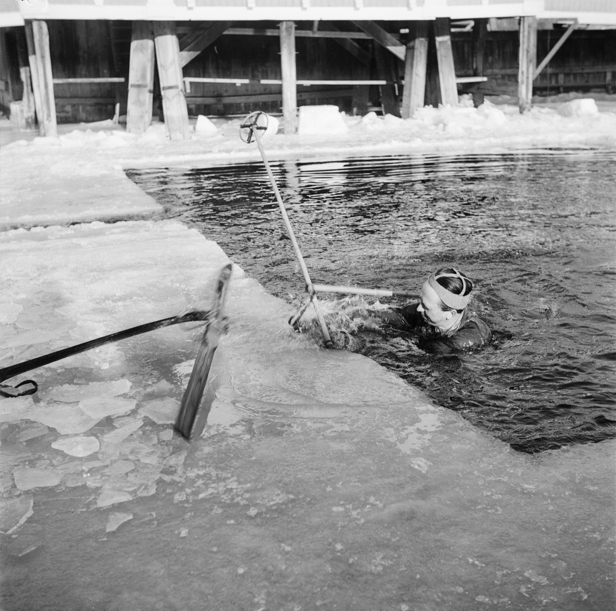 Vinterbadare - Fyrisbadet, Uppsala 1948
