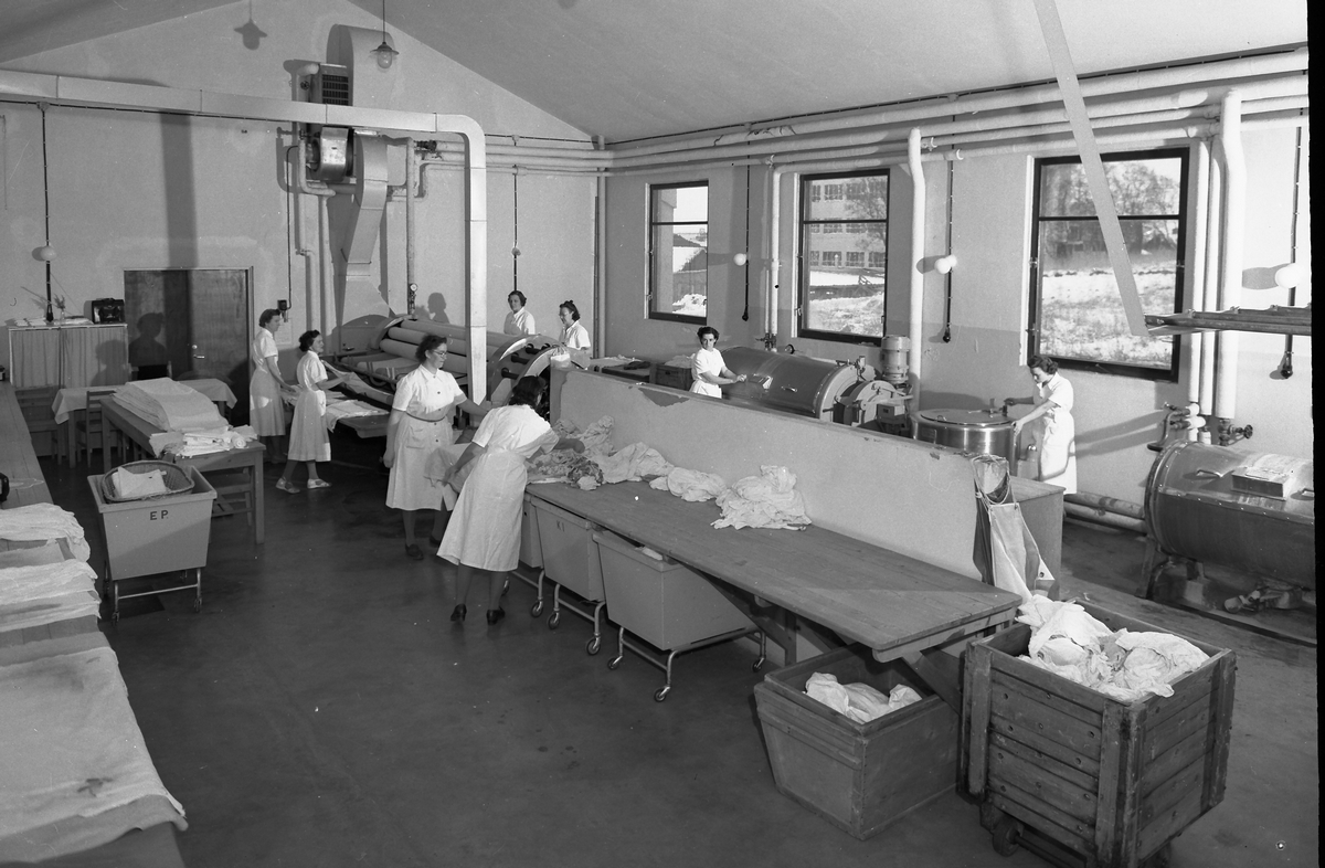 Vaskeriet ved Stokmarknes sykehus 1956