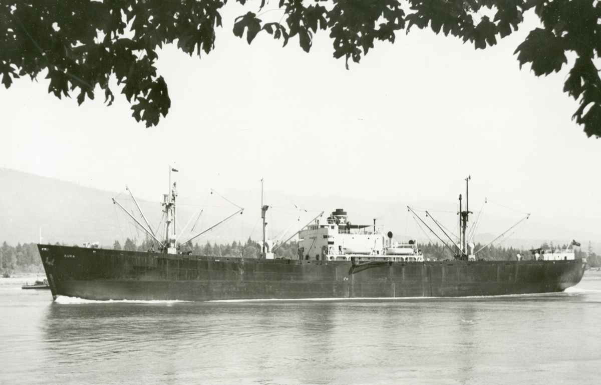 D/S Aura (Ex. Bygdin, Global Shipper, Charles W. Stiles)(b.1944, J. A. Jones Construction Co. Inc., Brunswick, Ga.).