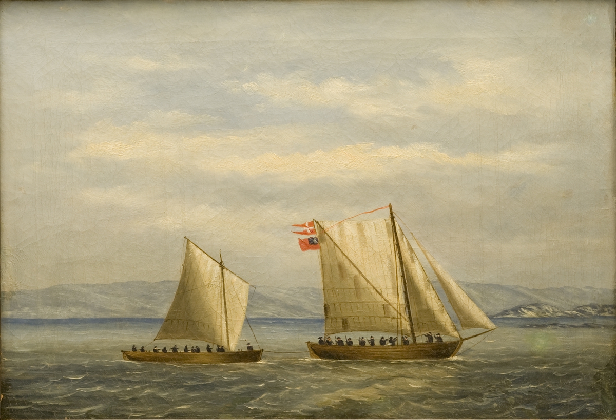 Engelsk orlogssjalupp The Hawk erobret av norsk fartøy ved Hvaler 16. desember 1812