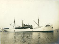 Eksteriør, lastebåten D/S Fjell, B/N 261. Levert av Akers Me