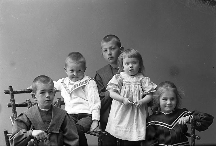 Enligt fotografens journal nr 1 1904-1908: "Frank Kyrkoherdens barn Ödsmåls prästgård".