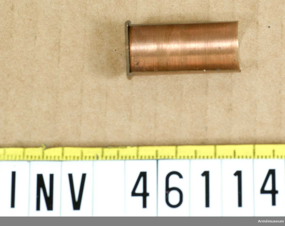 Grupp E V.
12 mm lös patron m/1868 till gevär m/1867 och karbiner m/1870, 1864-1868-1885.