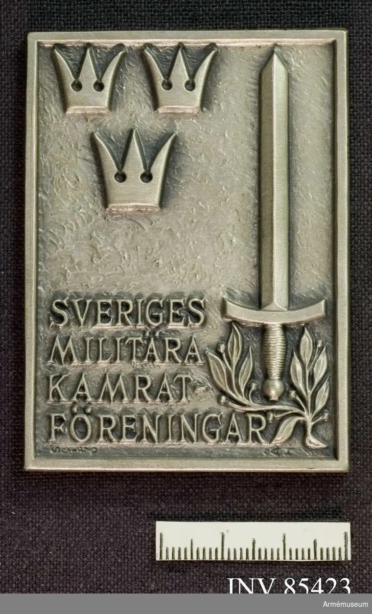 Grupp: M II.
För Sveriges militära kamratföreningars samarbetskommité.