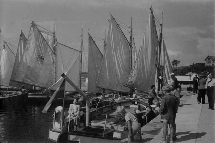 Badgästseglare i Strömstad på 1940-talet