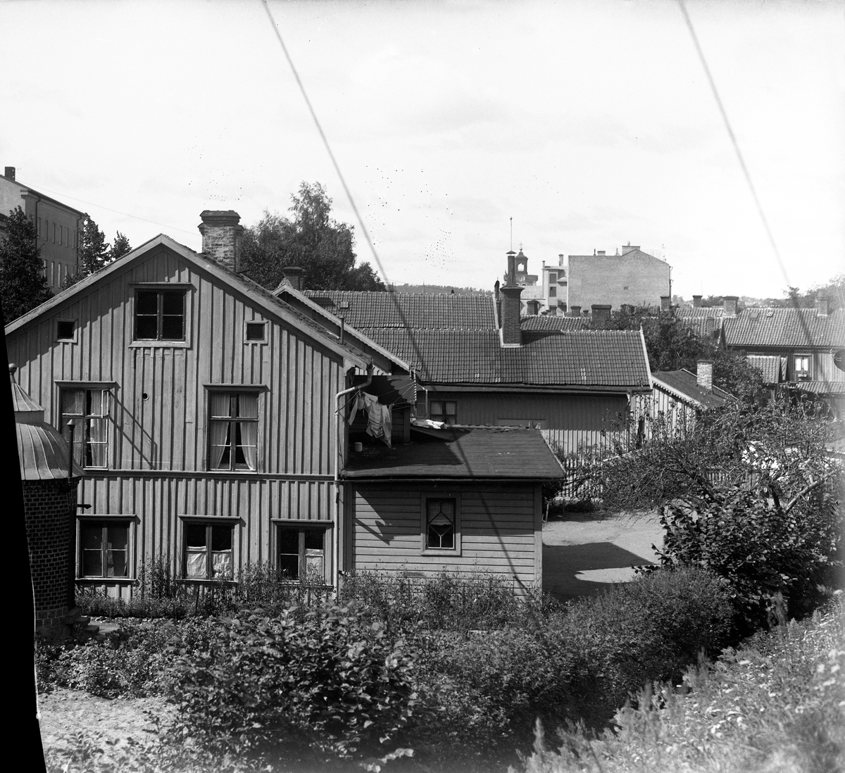 Trädgårdsmästare Håkanssons hus vid Västra Storgatan år 1920.