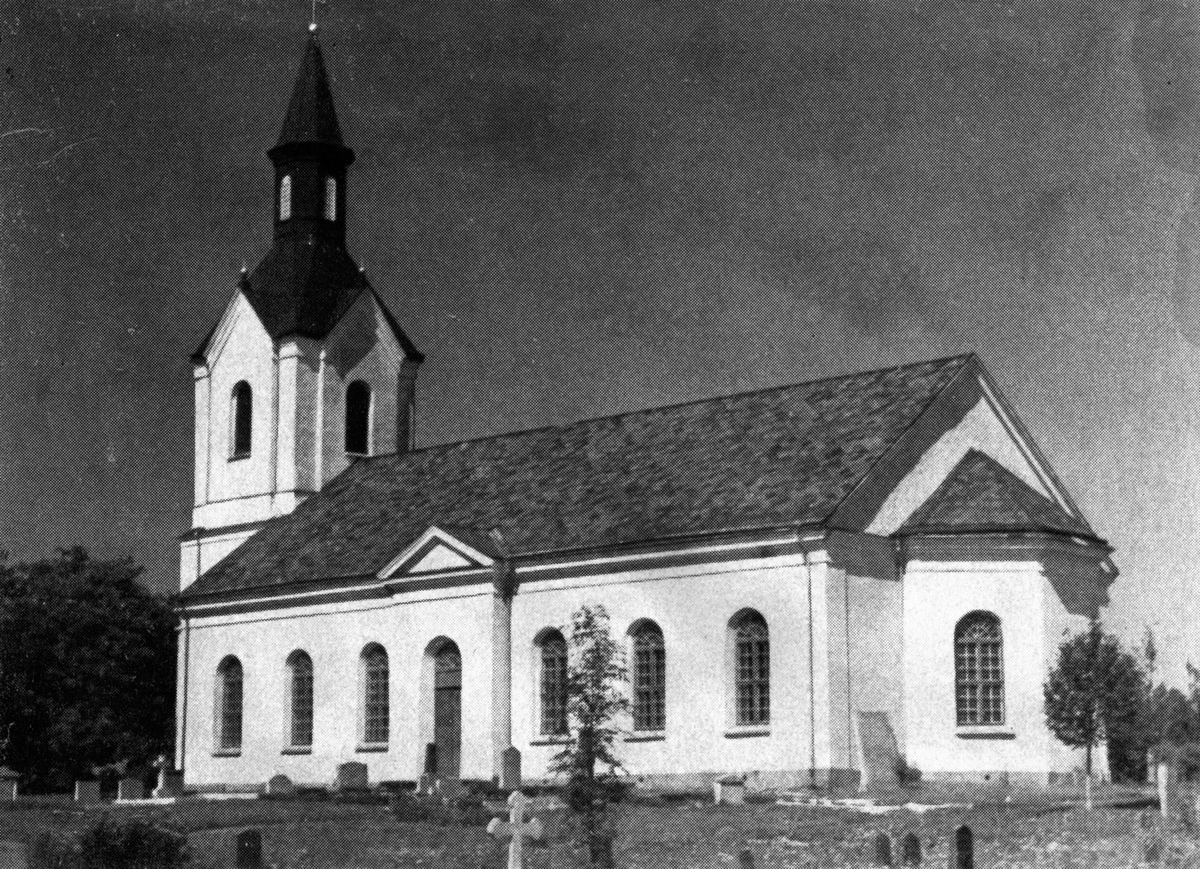 Rogberga kyrka. Den invigdes 1868-09-06 av biskop H.G.Hultman.