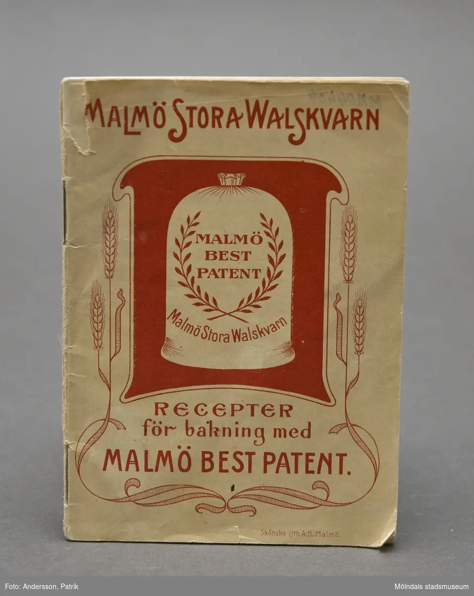 Malmö Stora Walskvarns recept för bakning med Malmö Best Patent. 