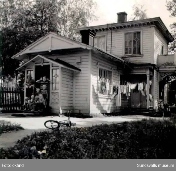 Bostadshus i  Fagerdal på 1950-talet