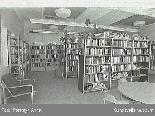 Dokumentation av biblioteksfilialen i Ljustadalen.