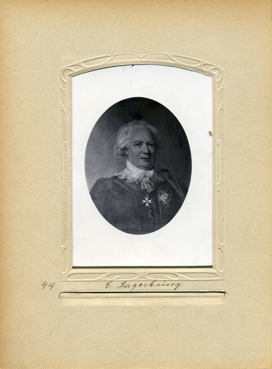 Porträtt av överpostdirektören i Postverket 1796-1797 och 1809-1812, Greve Carl Lagerbring.