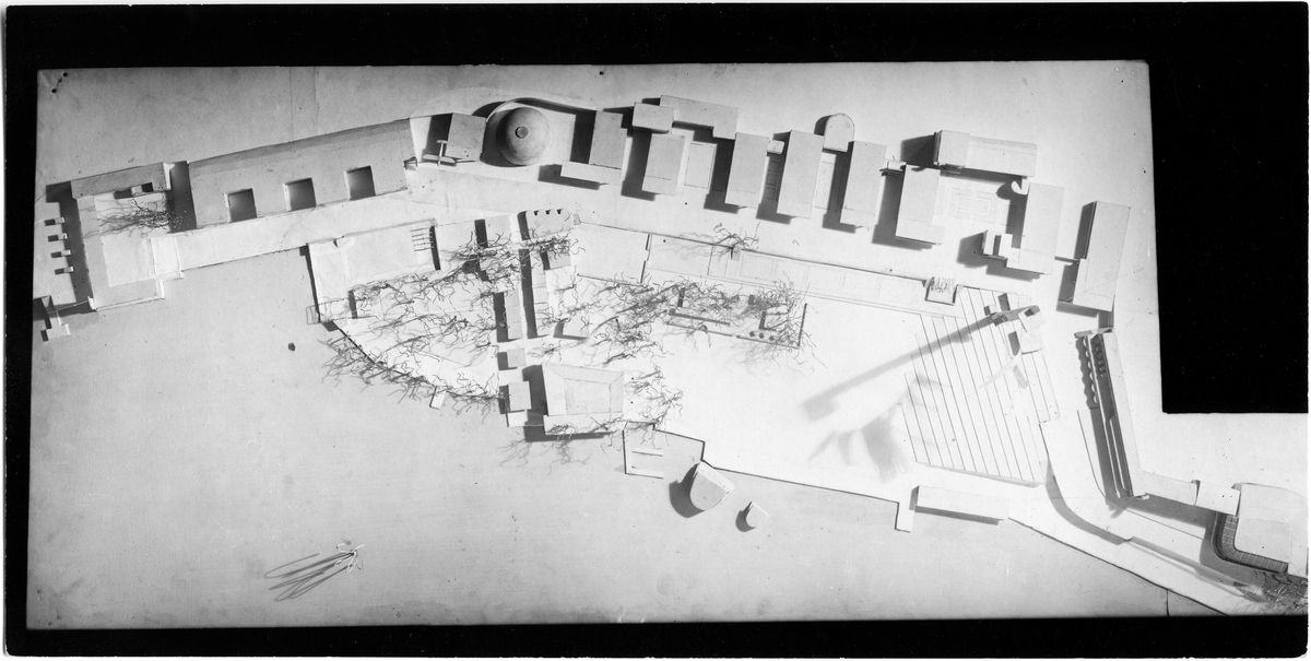 Stockholmsutställningen 1930
Modell av området mellan huvudentrèn och bron