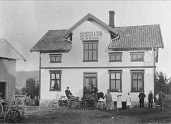 Skysstasjonen i Havnaasgården, Mysen i Eidsberg ca. 1900-10.