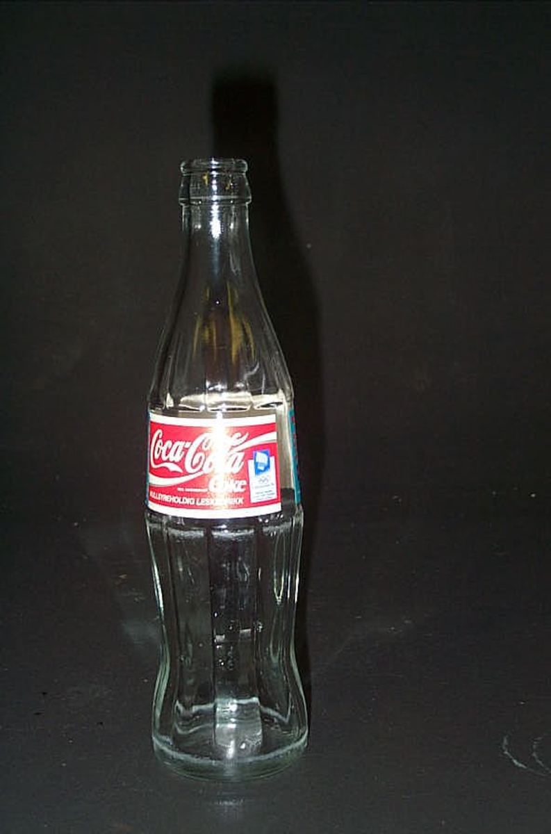 Coca Cola etikett med OL logo 1994 