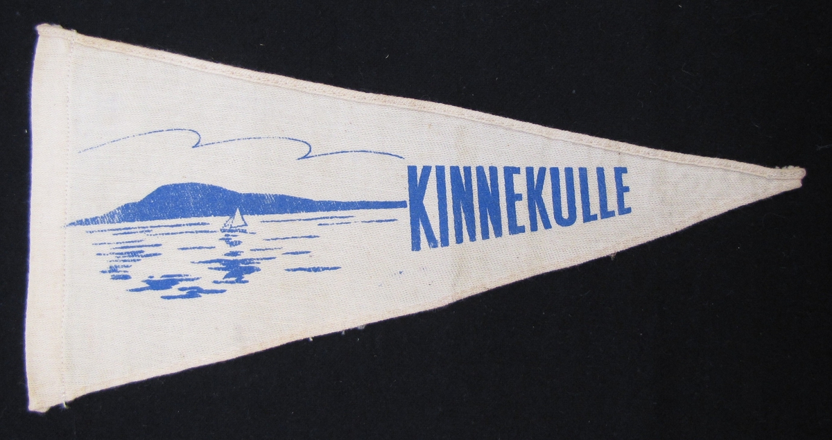 Cykelvimpel från Kinnekulle. Motivet är tryckt.

Vimpeln ingår i en samling av 103 stycken.