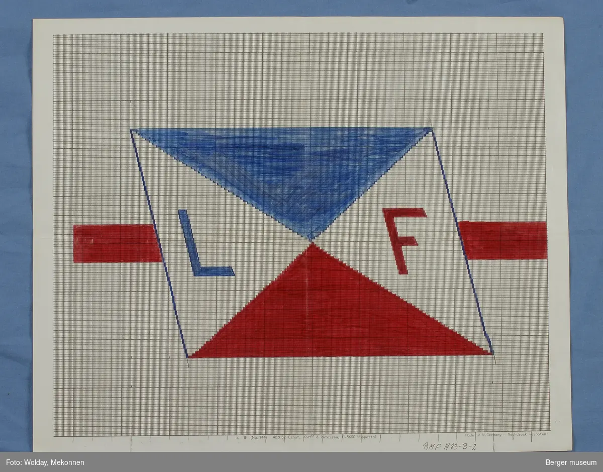 Referiflagg L F (Larvik-Frederikhavns linjen).