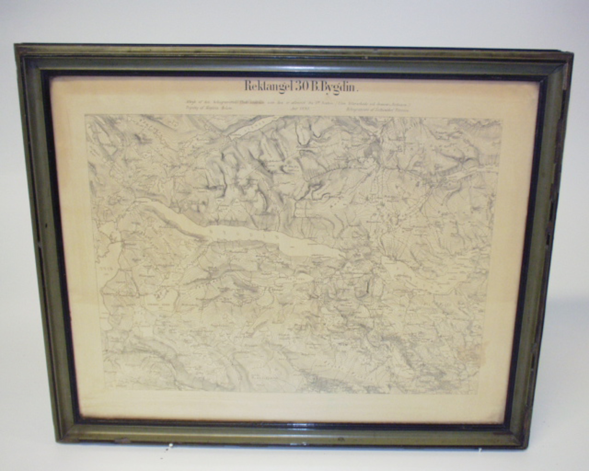 Kart/heliogravyretrykk 30 B Bygdin 1890.