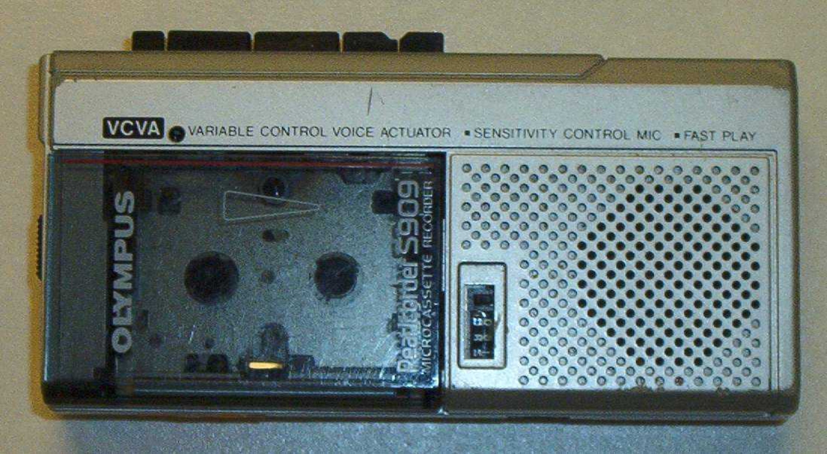 Olympus. Pearlrecorder S 909
Microcasette recorder VCVA