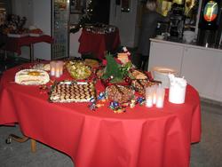 Kakebordet på julaften.