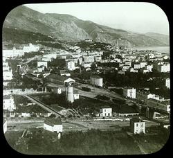 Frankrike: Mentone, sett fra Madonnaberget