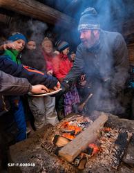 Fra temadagsopplegget «Fra stubben til tømmervelta» ved Nors
