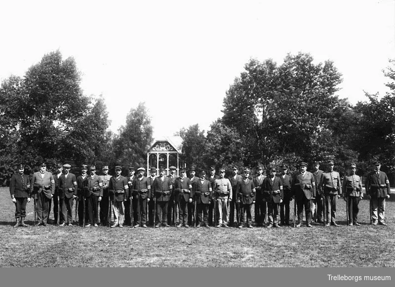 Militärer, mobilisering 1914 negativ 70:3486.