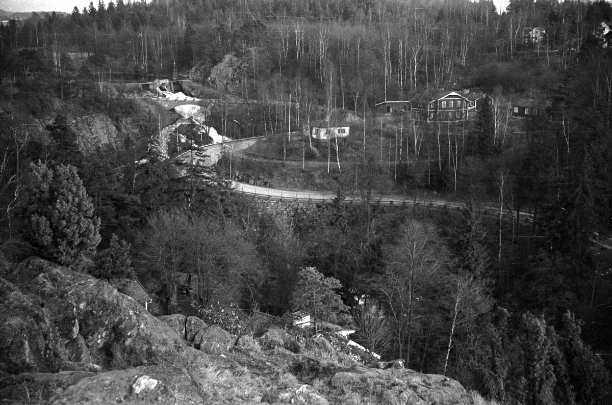 Utsikt över Ådalsvägen i Huskvarna, övre delen.