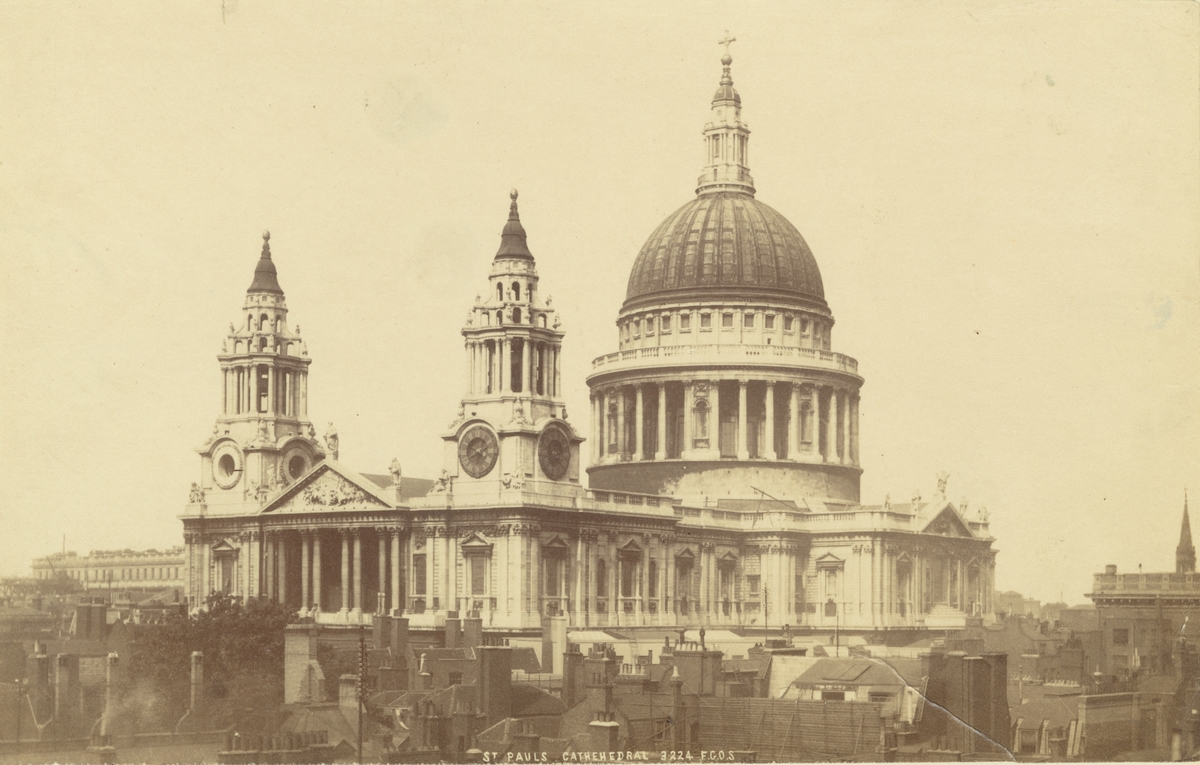 St. Pauls Cathedral, London, 1886.