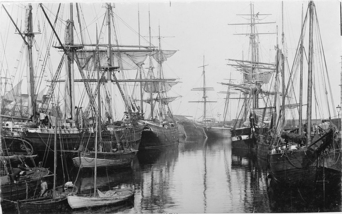 Nya hamnen i Landskrona 1901.