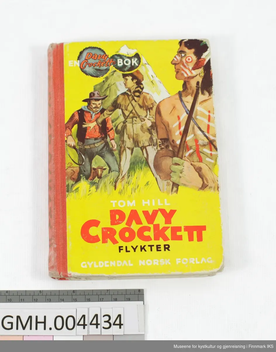 Bok: Tom Hill. Davy Crockett flykter. Gyldendal, Oslo, 1957.