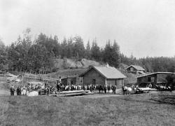 Grasmo-banen (heste-jernbane for tømmer) ca. 1910, Aurskog-H