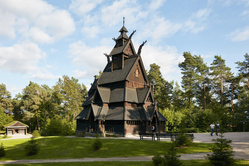 Stavkirke fra Gol på Norsk Folkemuseum